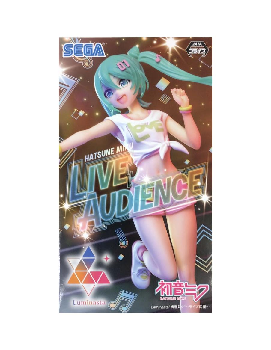 Figura Hatsune Miku Cheering. Live Audience. SEGA  - Figura de 20cm aprox. de altura fabricada en PVC