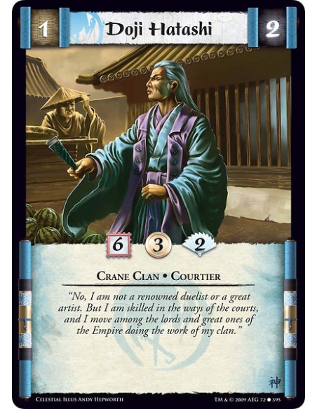 Doji Hatashi (Español)  - Crane Clan • Courtier