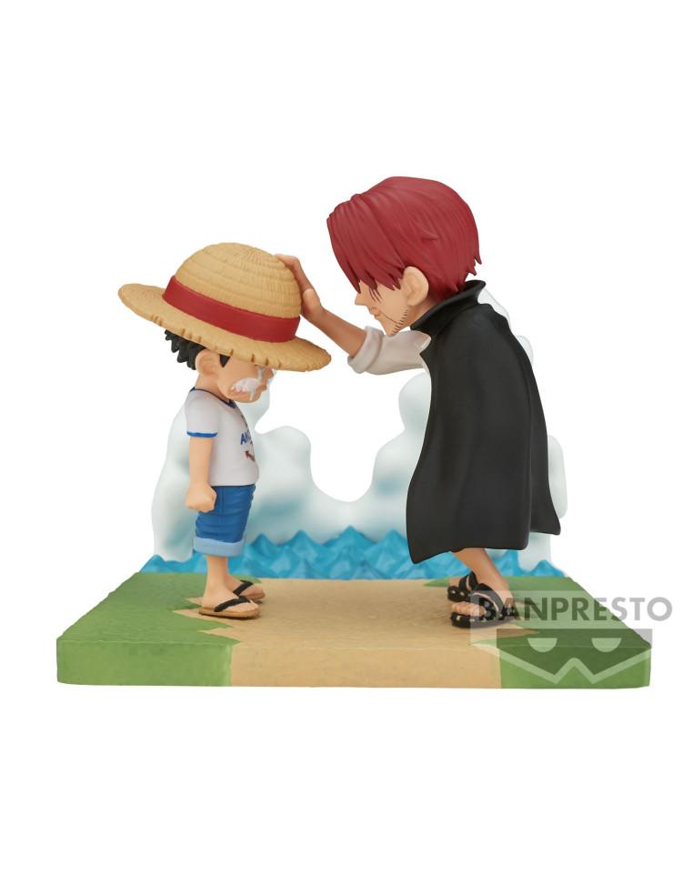 Figura Luffy y Shanks. Diorama One Piece  - 