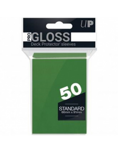 Sleeves Green Pro Gloss Standard Size (66mmx91mm) (50) Ultra Pro