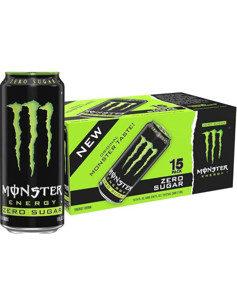 Monster zero sugar verde clásico  - 