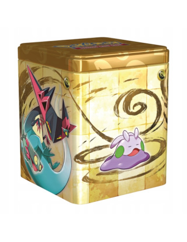 Dragon type Stacking Tin. Drampa, Flapple, Goomy, Dragapult (English)