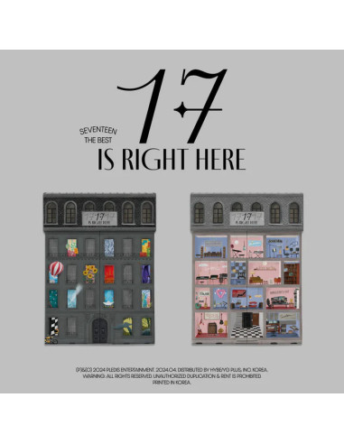 SEVENTEEN - Best Album - 17 Is Right Here  - SEVENTEEN - Best Album - 17 Is Right Here  2 Versiones: HERE (ventanas) / HEAR (hab