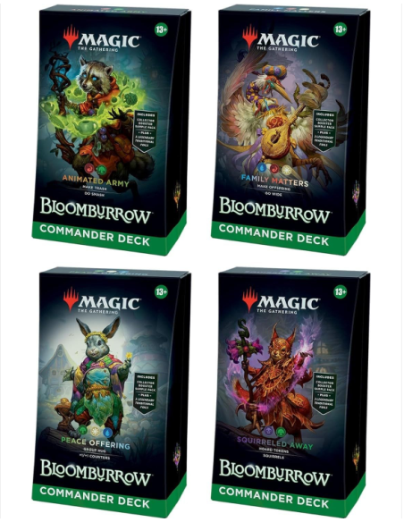 Bloomburrow: Commander Deck Display (4 Decks) Spanish