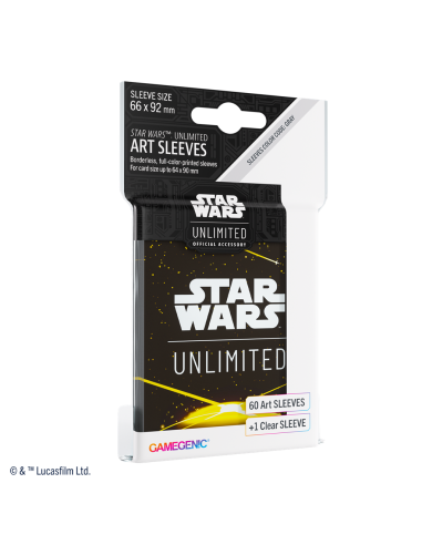 Star Wars: Unlimited - Art Sleeves: Back Yellow (60)  - 