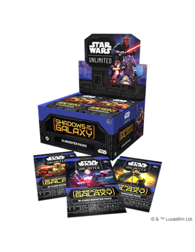 Star Wars Unlimited: Sombras de la Galaxia. Caja de sobres (24) INGLÉS