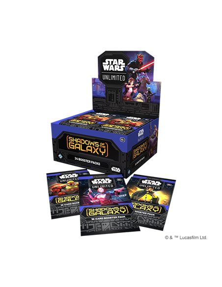 Star Wars Unlimited: Sombras de la Galaxia. Caja de sobres (24) INGLÉS