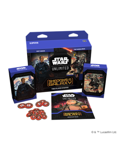 Star Wars Unlimited: 2 player Starter kit. Sombras de la Galaxia. Mandalorian y Moff Gideon. (24) INGLÉS