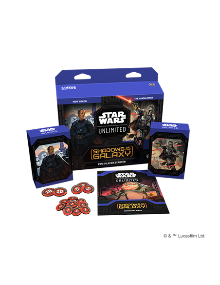 Star Wars Unlimited: 2 player Starter kit. Sombras de la Galaxia. Mandalorian y Moff Gideon. (24) INGLÉS