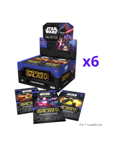 Star Wars Unlimited: Sombras de la Galaxia. Case (6x Caja de sobres) Inglés  - Enter a galaxy of endless possibilities in Star W