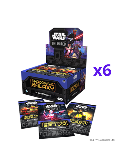 Star Wars Unlimited: Sombras de la Galaxia. Case (6x Caja de sobres) Inglés  - Enter a galaxy of endless possibilities in Star W