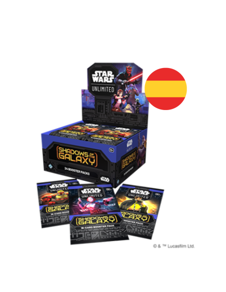 Star Wars Unlimited: Sombras de la Galaxia. Caja de sobres (24) ESPAÑOL  - ¡Aumenta tu colección de Star Wars™: Unlimited con es