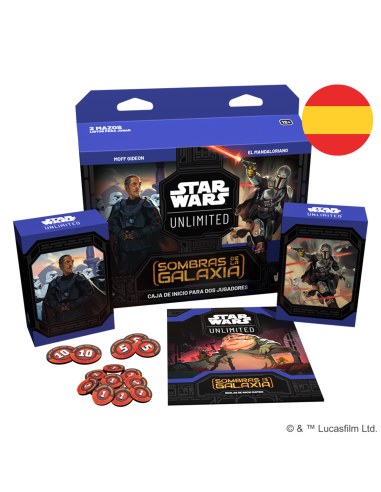 Star Wars Unlimited: Shadows of the galaxy. 2 Player starter kit - Spanish