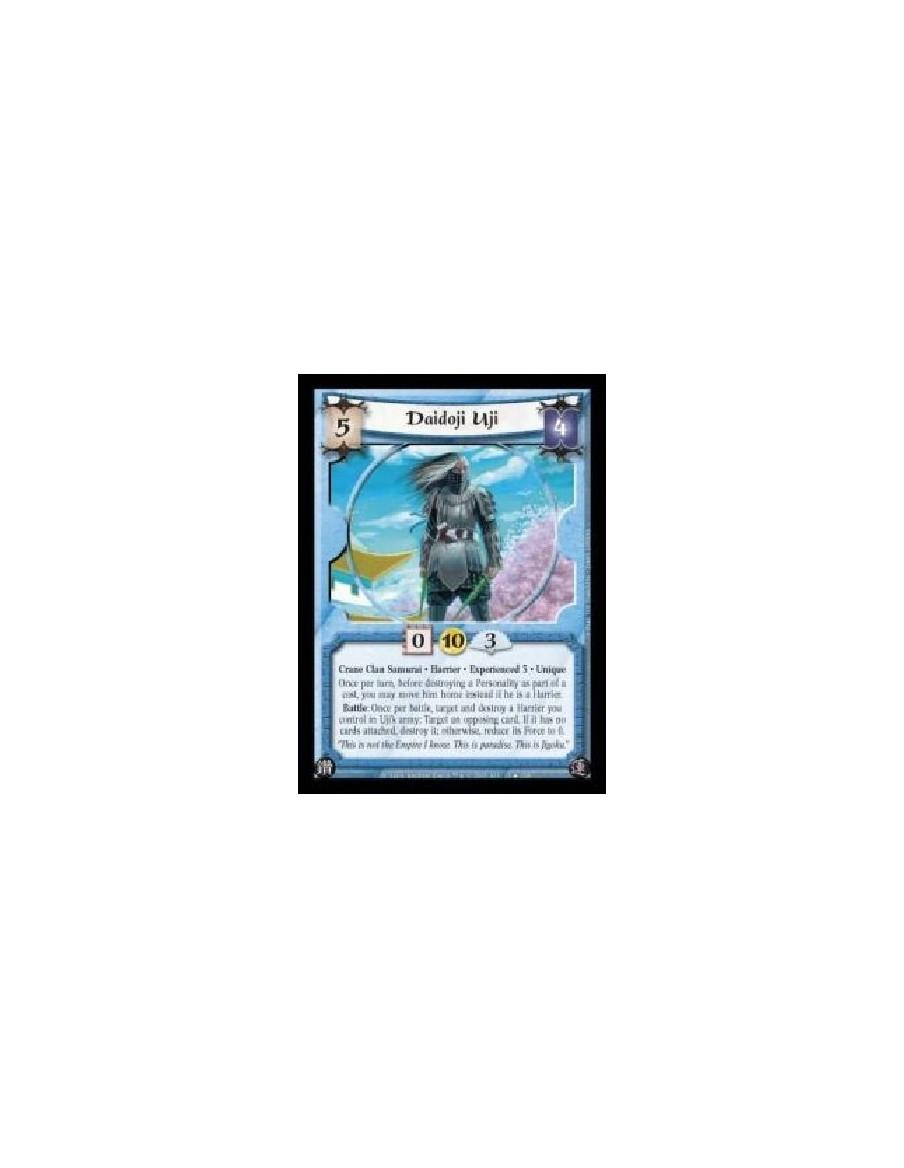 Daidoji Uji Exp3 FOIL (Español)  - Crane Clan Samurai · Harrier · Experienced 3 · Unique. Once per turn, before destroying a Per