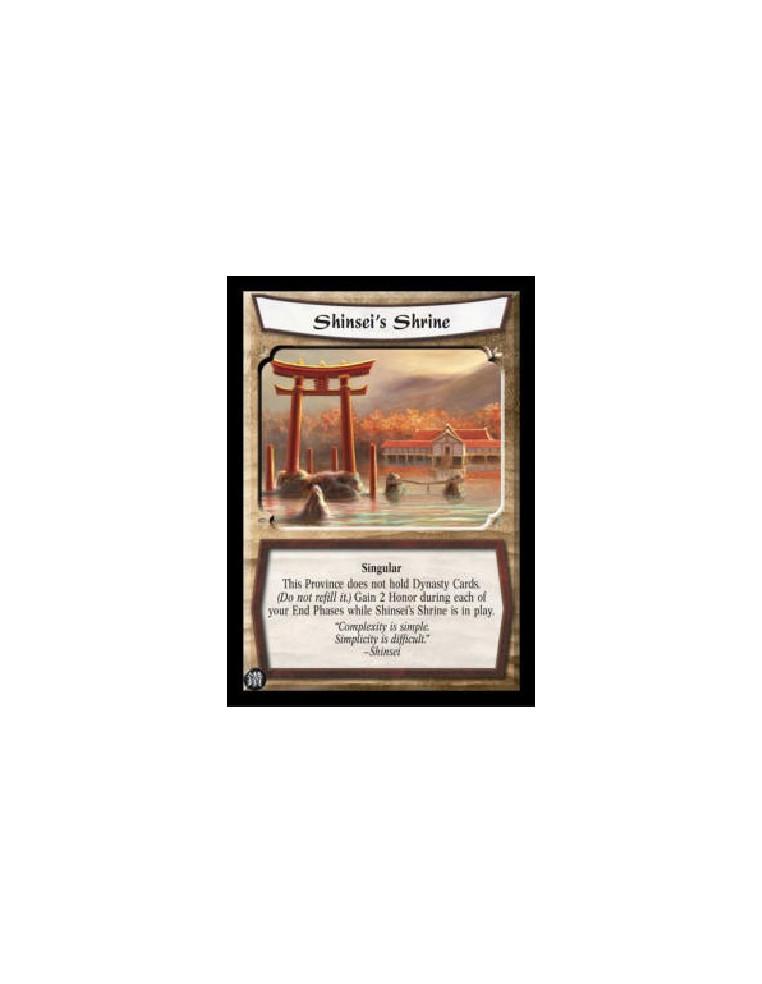 Shinsei's Shrine (Español)  - Singular This Province does not hold Dynasty Cards. (Do not refill it.) Gain 2 Honor during each o