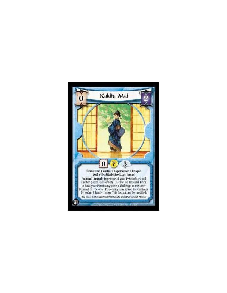 Kakita Mai Exp FOIL (Francés)  - Crane Clan Courtier . Experienced . Unique Soul of Kakita Ichiro Experienced Political Limited: