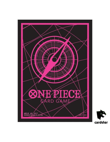 Sleeves One Piece TCG Compass Black & Pink (70)