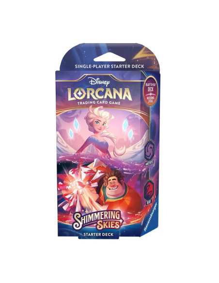 Lorcana Shimmering Skies: Amethyst & Ruby Elsa Y Romperalf Starter Deck