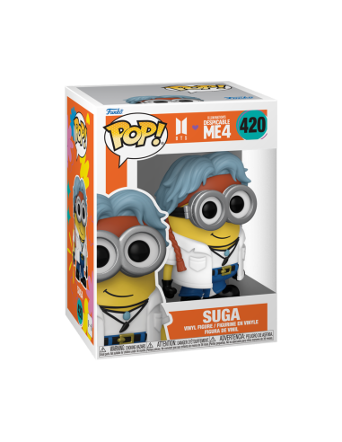 Funko Pop Rocks Minion Suga. Minions x BTS