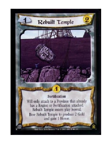 Rebuilt Temple  - FortificationWill only attach to a Province that already has a Region or Fortification attached. Rebuilt Templ