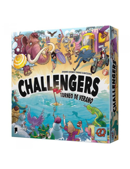 Challengers: Torneo de Verano  - Un juego completo, pero totalmente compatible con el Challengers! original. Combina ambas cajas