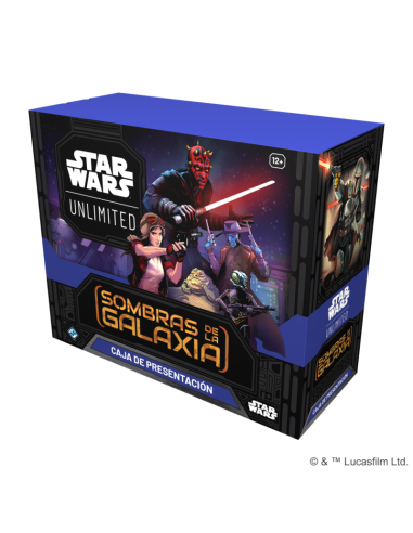 Star Wars Unlimited: Shadows of the galaxy. Pre-release kit SPANISH