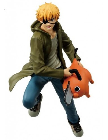 Figura Denji con Pochita. Chainsaw Man Banpresto Vibration Stars  - Figura Denji. Chainsaw Man Banpresto Vibration Stars