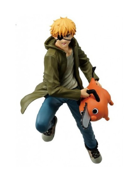 Figura Denji con Pochita. Chainsaw Man Banpresto Vibration Stars  - Figura Denji. Chainsaw Man Banpresto Vibration Stars