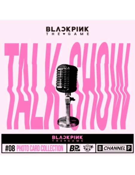 BLACKPINK - THE GAME PHOTOCARD COLLECTION: Talk Show  - Contenido:Mini carpeta para guardar el contenidoTarjeta QRTarjeta cupón8