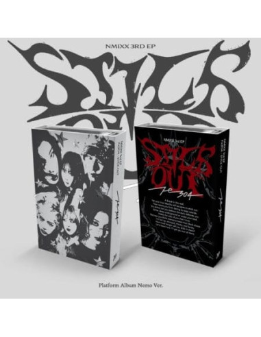 NMIXX - FE3O4: STICK OUT (3RD EP) PLATFORM ALBUM NEMO Ver.  - Contenido:- Caja- Tarjeta QR- Set de photocards (7 uds.)- Photocar