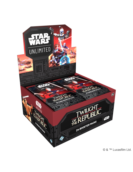 RESERVA Star Wars Unlimited: El Ocaso de la República. Caja de Sobres (24) Inglés