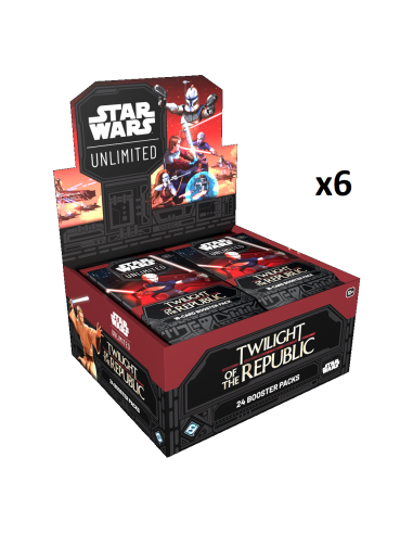 Star Wars Unlimited: Twilight of the Republic. Case (6x Booster Box) Spanish  - Enter a galaxy of endless possibilities in Star 