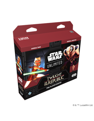 RESERVA Star Wars Unlimited: El Ocaso de la República. Caja Inicio 2 Jugadores (Inglés)