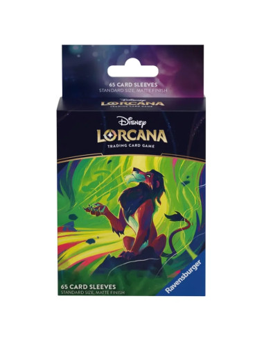 PREORDER Azurite Sea: Scar - Vengeful Lion Standard Sleeves (65) Lorcana