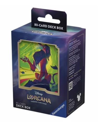 PREORDER Azurite Sea: Scar - Vengeful Lion Deck Box. Lorcana