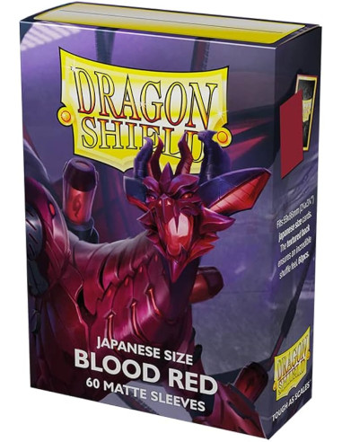 Fundas Dragon Shield Tamaño Japonés (59x86mm) - Blood Red Matte