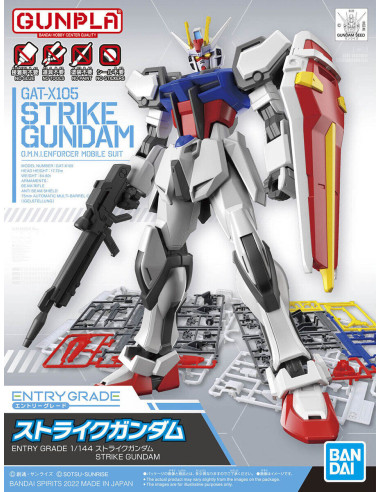 Figura Montable. Strike Gundam. GAT-X105. BANDAI GUNPLA