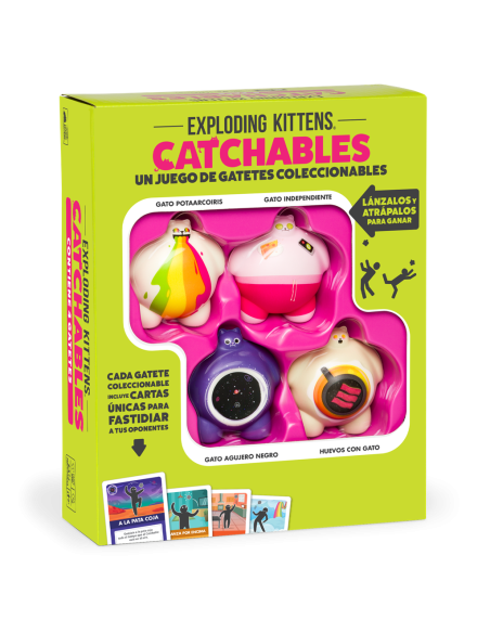 Catchables Core Pack. A Exploding Kittens Games  - Lánzalos y Atrápalos para ganar Este juego es muy fácil, lo único que tienes 