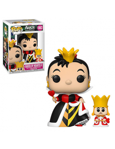 Funko Pop Queen of Hearts with King. DAMAGED BOX Alice in Wonderland 70th