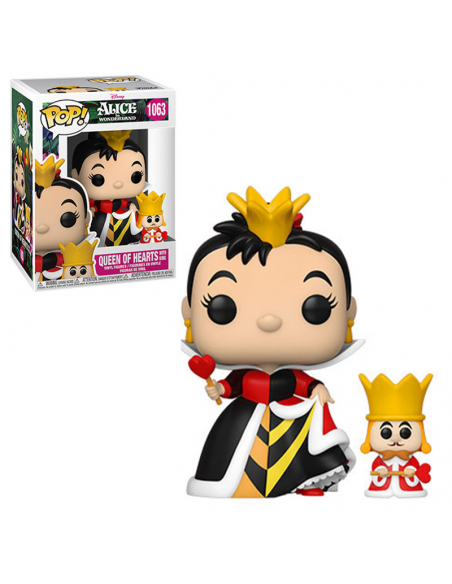 Funko Pop Reina de Corazones con el rey. CAJA DAÑADA Alicia en el País de las Maravillas 70th