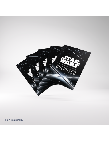 Star Wars: Unlimited - Art Sleeves: Card Back Black (60)  - Enhance your gaming experience and protect your cards in style! Thes