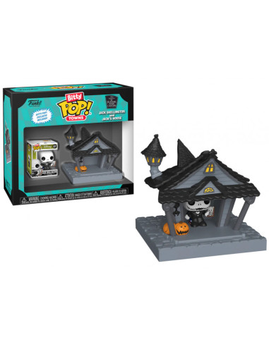 Funko Pop Bitty. Jack Skellington and Jack´s House. Nightmare Before Christmas