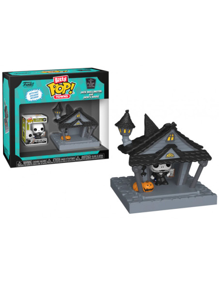 Funko Pop Bitty. Jack Skellington and Jack´s House. Nightmare Before Christmas