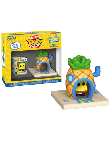 Funko Pop Bitty. Bob Esponja y la Casa Pina. Bob Esponja