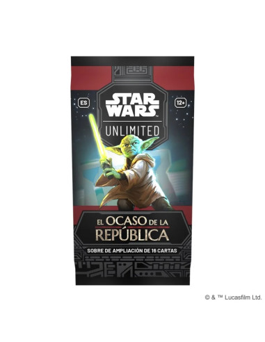 Star Wars Unlimited: El Ocaso de la República.Sobre (16) Español