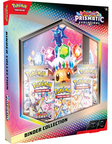 Escarlata y Púrpura 8.5 Evoluciones Prismáticas: Binder Collection (Inglés)  - 