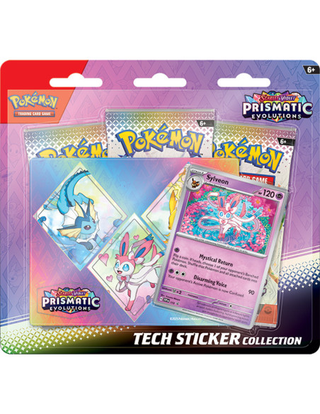 RESERVA Escarlata y Púrpura 8.5 Evoluciones Prismáticas: Sylveon Tech Sticker Collection (Español)