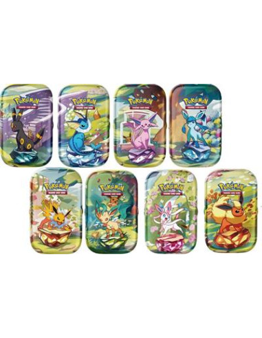 PREORDER Scarlet & Violet 8.5 Prismatic Evolutions: Mini tin Set (Spanish)