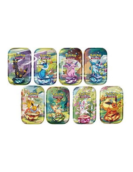 PREORDER Scarlet & Violet 8.5 Prismatic Evolutions: Mini tin Set (Spanish)