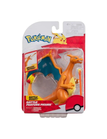 Figura de Charizard. Pokemon Battle Feature